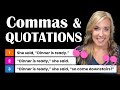 Understanding Commas with Quotation Marks