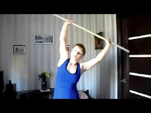 Упражнения с гимнастической палкой для позвоночника и суставов /exercises with a gymnastic stick