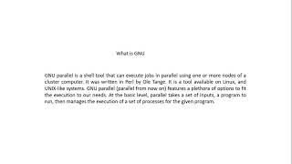 Optional Individual Submission 4 Job Handling 20166063- GNU Parallel