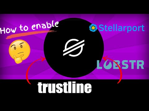 How to enable trustline on stellar blockchain for any stellar asset | stellarport and lobstr wallet
