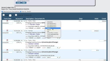 Working With The General Ledger Control In Lizzy