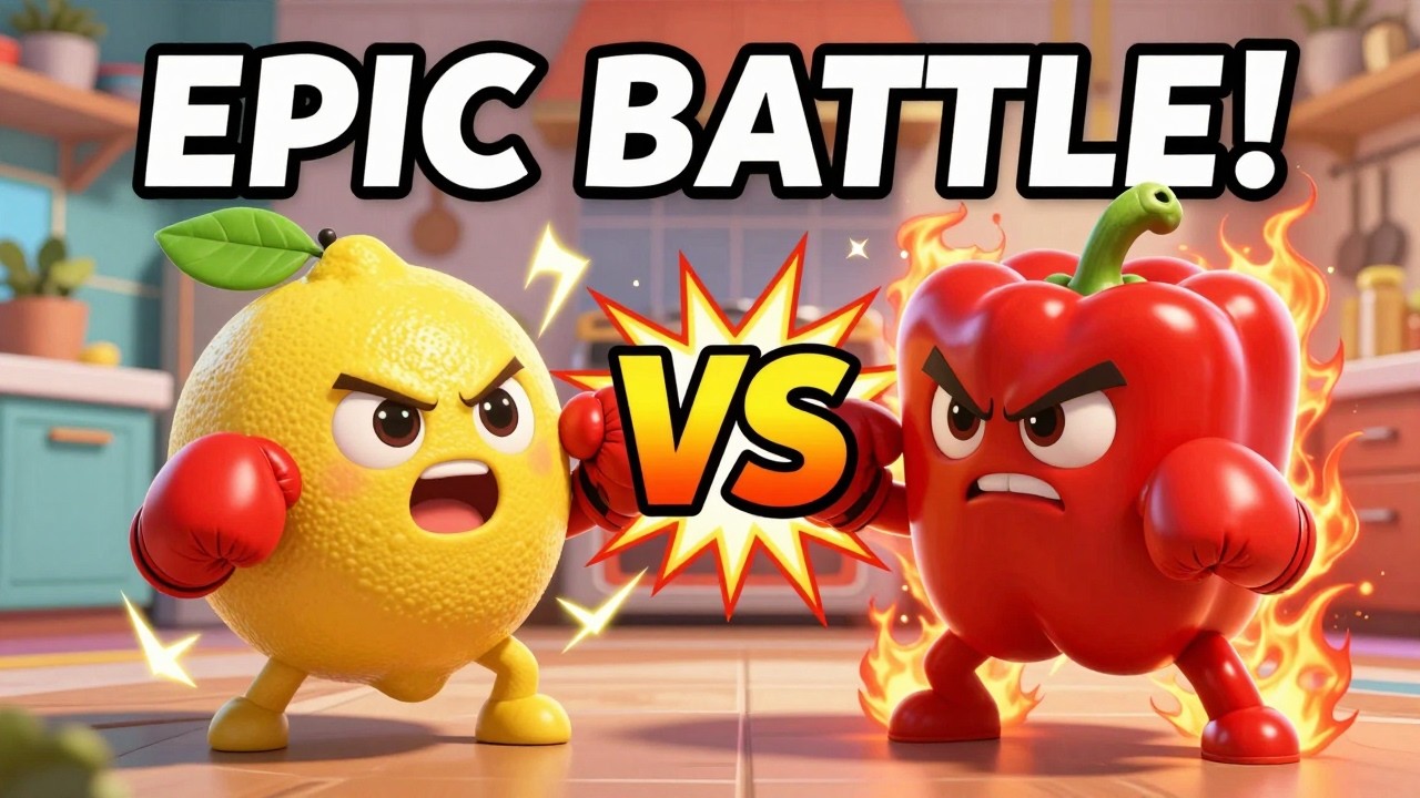 Лимон против красного перца: ЭПИЧЕСКАЯ кухонная битва! 🍋🌶️ Кто победит?