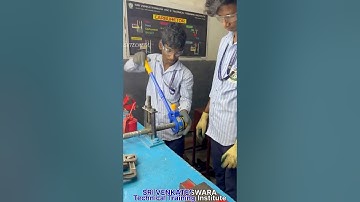 PERFECT GI PIPE THREADING |LAB TRAINING VIDEO | #svtechedu STUDENTS | #plumbing #electrical #shorts