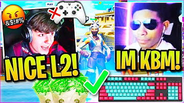 UNKNOWN *SHUTS UP* CLIX after ACCUSED of USING CONTROLLER! Super TOXIC Wager that ENDED Clixs EGO!