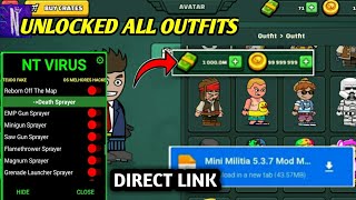 🔴Mini Militia Hack Mod Menu || 🔥Unlocked All Outfit, Unlocked Wepons |️ Version 5.4.2 Direct link ✔️