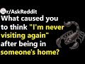 "I'm never visiting again" r/AskReddit | Reddit Jar