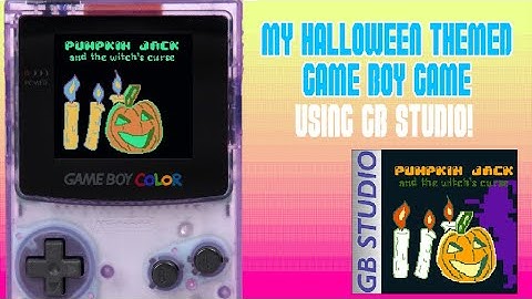 My Halloween Themed Game Boy Game Using GB Studio!