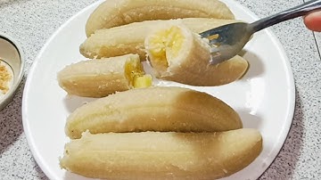 Phát Hiện Cách Luộc Chuối Già Dẻo Ngọt Ngon Như Chuối Sáp Không Dính Mũ Nồi