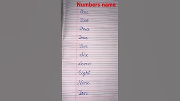 Numbers 1 to 10 in Cursive writing full video on my channel | Short video|