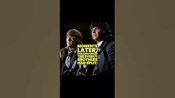 Fans Shocked As Everly Brothers Split During Concert!