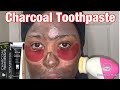 Charcoal toothpaste removing all blackheads and whiteheads instantly samanthaaa cabey