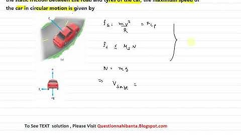 A car of mass m is moving on a level circular track of radius R.If μs represents the static friction