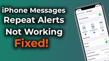 How to Fix Messages Repeat Alerts Not Working || apple info