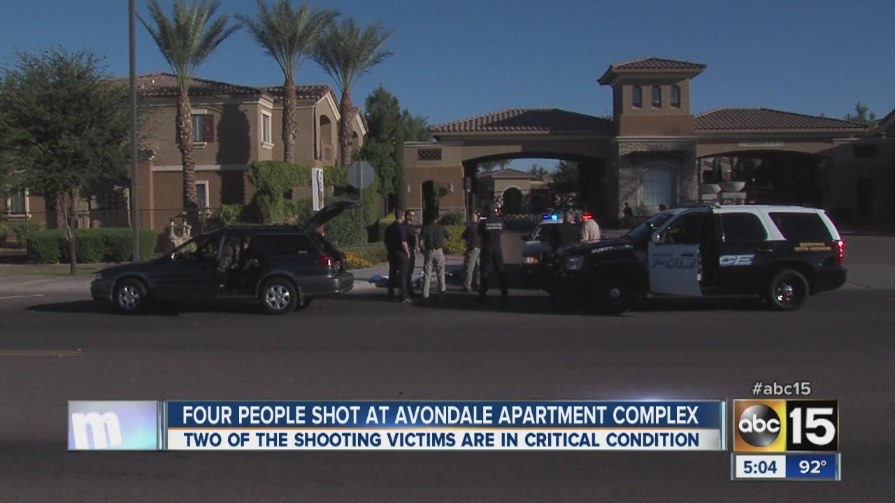 Four people shot at Avondale apartment complex - YouTube