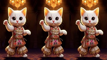 बिल्ली डांस | Cute Cat Dancing Like a Pro 😸💫 | Must Watch! #cat #funny #viral