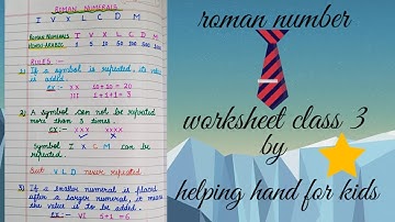 class 3 maths worksheet#maths# roman numerals #viral#video