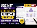 UGC NET Statistics Paper 2 | Unit 4 Part 2 | Estimation Theory MCQs with Answers#ugcnetstatistics