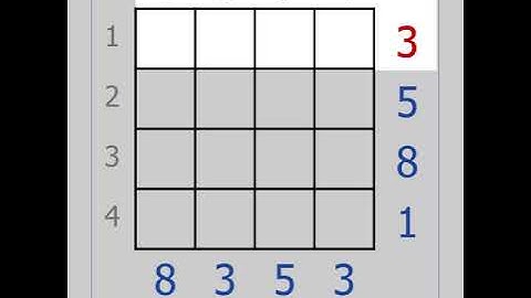 Kakurasu Tutorial - #1 Rules
