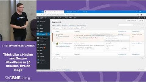 Stephen Rees-Carter: Think Like a Hacker and Secure WordPress in 30 minutes, live on stage