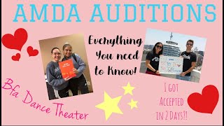 My Audition Experience for AMDA | Dance