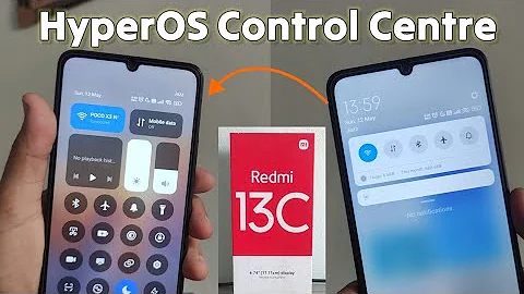 HyperOS control center for Redmi 13C Enable Now- How to change new control center Redmi 13C
