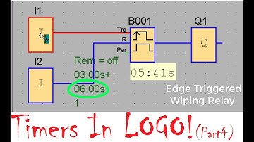 Siemens PLC -Timers in LOGO!-(Part4):Wiping Relay (Pulse Output) & edge triggered wiping relay