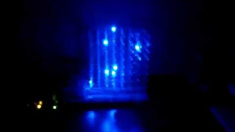 8x8x8 LED Cube random and falling