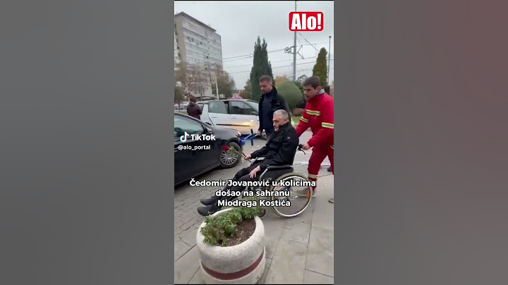 Čedomir Jovanović u kolicima došao na sahranu Miodraga Kostića