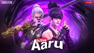 FREE FIRE LIVE GIVEAWAY CUSTOM ROOM 😍! FF LIVE REDEEM CODE GIVEAWAY WITH CUTE GIRL! CUTE AARU GAMING