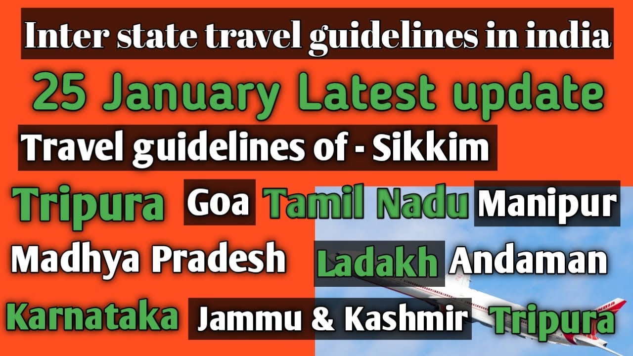 inter state travel guidelines india