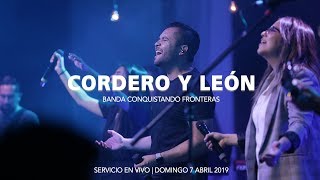 Cordero y León | Banda Conquistando Fronteras | Servicio En Vivo chords