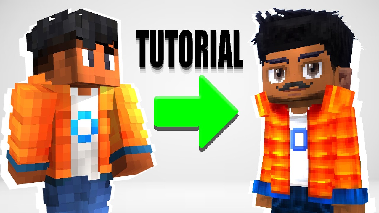 TRANSFORME SUA SKIN de MINECRAFT ➡️ HYTALE!