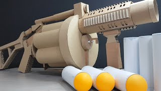 No Motors | How to make Grenade Launcher from Cardboard