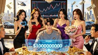 He spends all his money on crashing stocks, gets rich overnight, and women rush to marry him