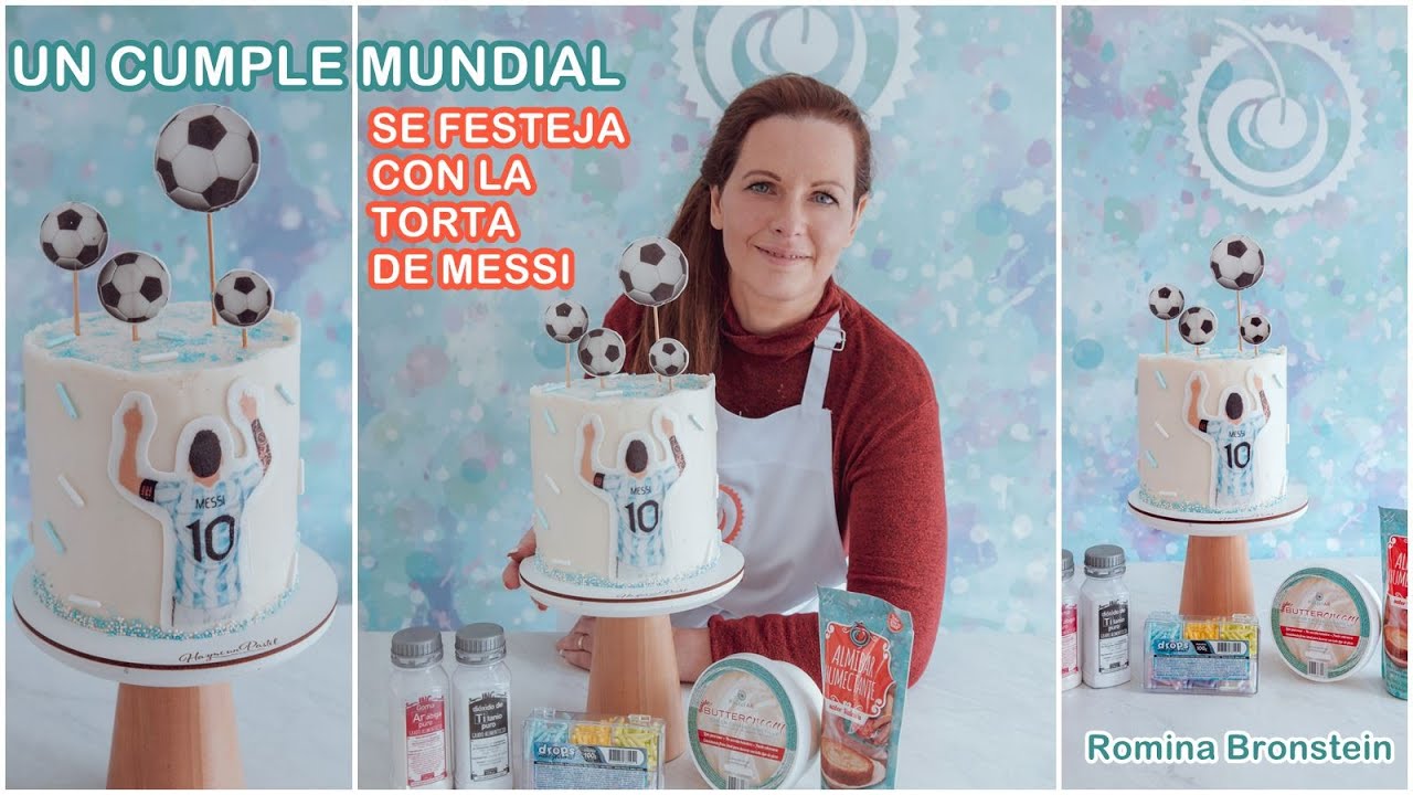 Un Cumple Mundial se festeja con LA TORTA DE MESSI - YouTube