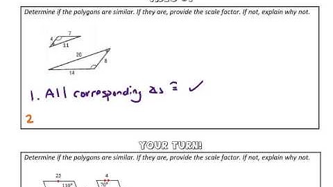 Similar Polygons Video #1 - Showing Similarity