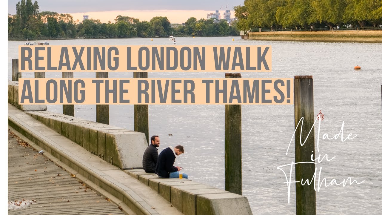 Putney Bridge and Bishops Park - Relaxing London Walk along the River Thames during Christmas Time