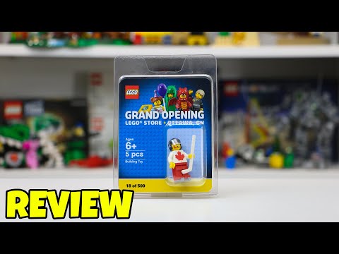 YouTube thumbnail: LEGO Store Grand Opening Minifigure Review - Ottawa Ontario LEGO Store - 2019