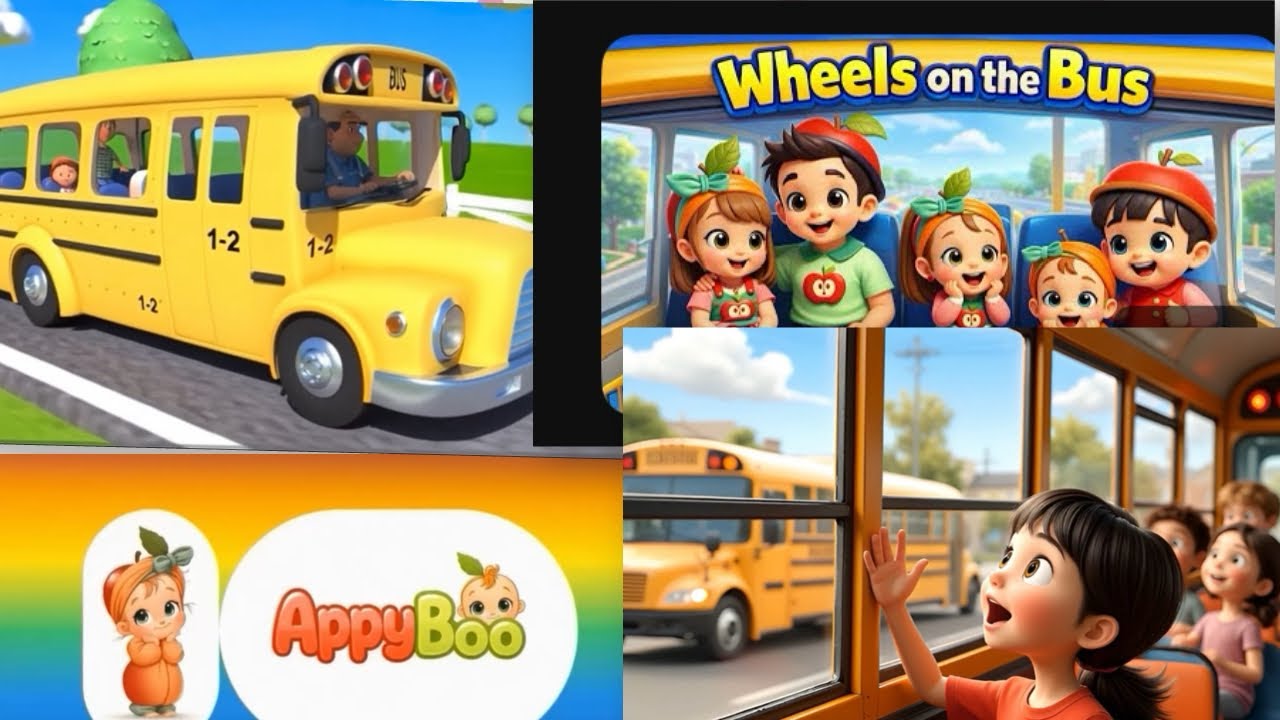 Fun Family Ride /Wheels on the Bus for Babies 🚌