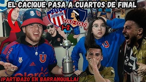 Junior vs Colo Colo 1-2 | Goles y Resumen Completo | Reacción de Hinchas