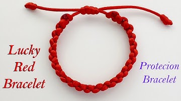 DIY Fast & Easy Good Luck Red Thread Bracelet | How to make Red String Kabbalah Protection Bracelet