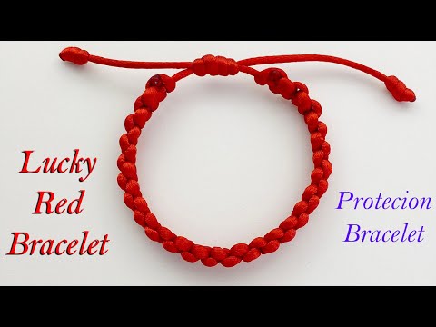 DIY Fast & Easy Good Luck Red Thread Bracelet | How to make Red String Kabbalah Protection Bracelet
