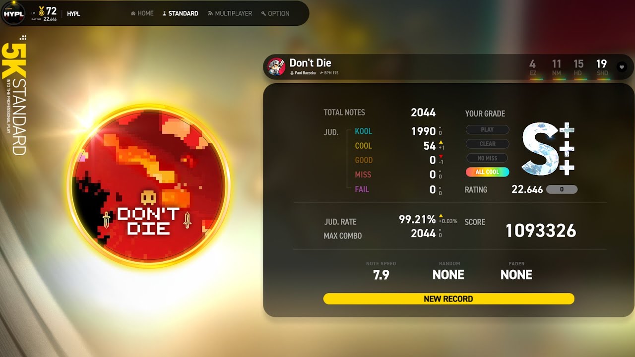 【EZ2ON DJMAX DLC】 5S - Don't Die SHD