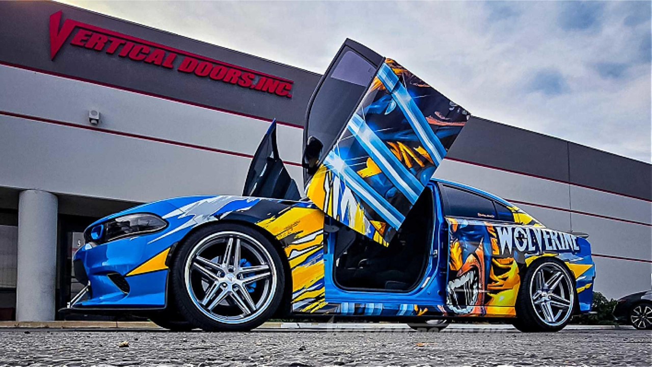2023 Dodge Charger “Last Call” B5 Blue Wolverine Wrap | Vertical