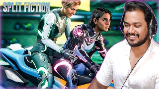SPLIT FICTION COOP GAMEPLAY LEVEL 2 NEON REVENGE