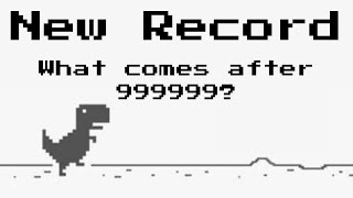 chrome dinosaur game what is after 99999 
