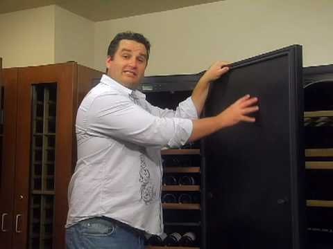 Jake discusses the features of the Eurocave Performance wine cabinets in the Vintage Cellars showroom.