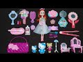 ASMR HELLO KITTY TOYS/Satisfying Unboxing Barbiedoll With Make Up Toy Set and Accessories