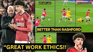 Ethan Wheatley Showcase GREAT WORK ETHICS better than Rashford in DEBUT vs Sheffield| Man Utd News