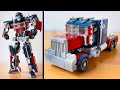 I made a Lego Optimus Prime, and it transforms!